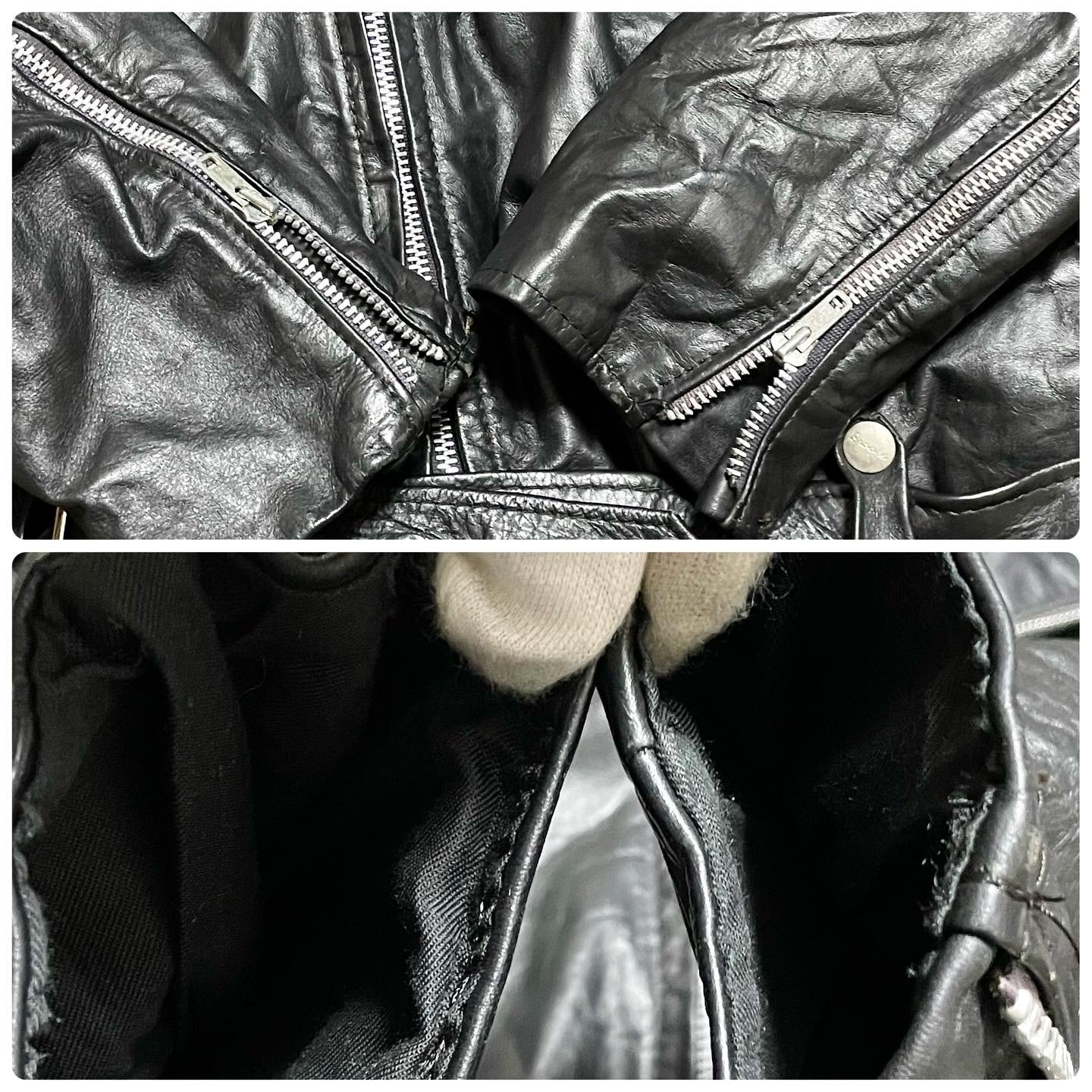 70s BROOKS LEATHER SPORTS WEAR レザージャケット ブラック 70s BROOKS LEATHER SPORTS WEAR レザージャケット ブラック