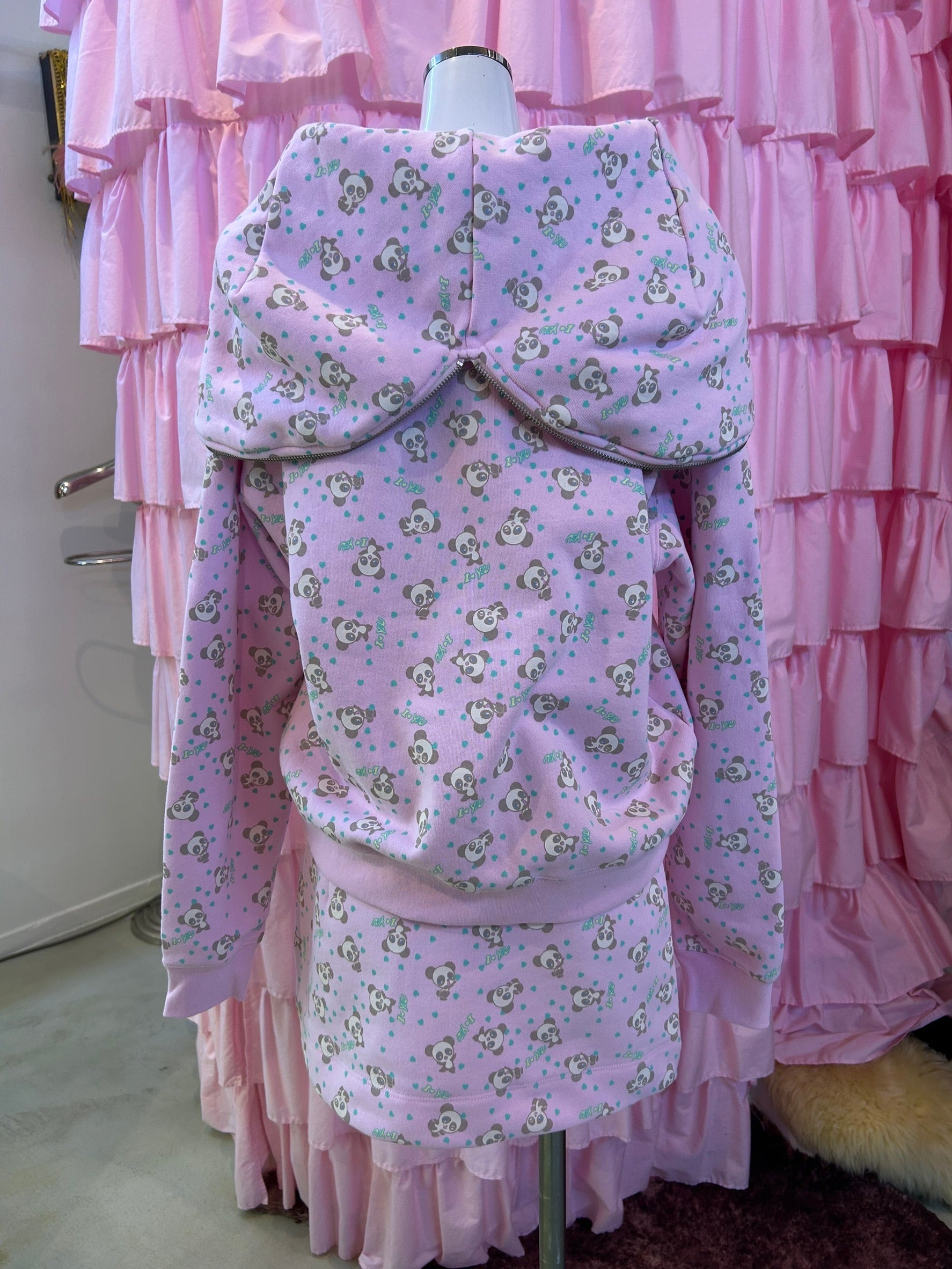 Ashley WILLIAMS BUTTERFLY HOODIE / pink panda | PAY ID