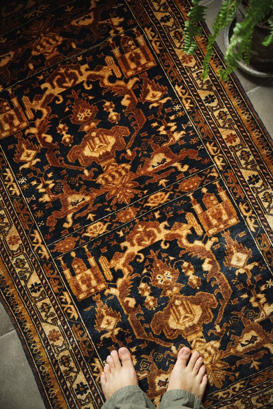 633-Vintage Turkmen Ali khoja rug