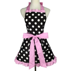 [Pink] Dot Frilled Ribbon　　F003