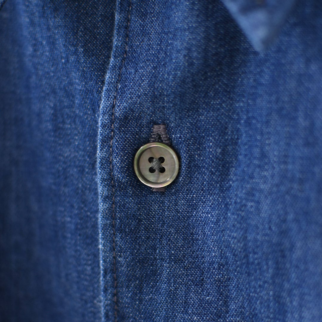 DANTON [ダントン] W Denim Dungaree Classic Collar Shirt [DT