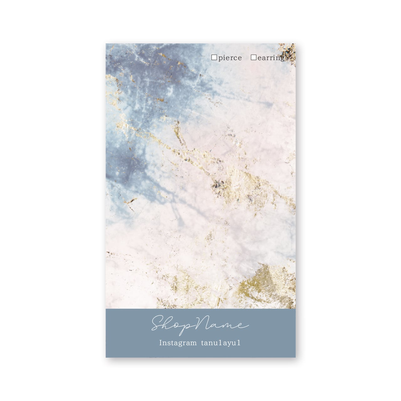 アクセサリー台紙【No.122】