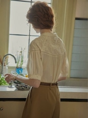 Édith Embroidered Lace Blouse F0715