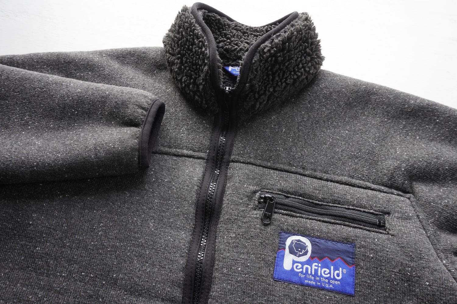 Penfield フリースジャケット ボア 90s USA製 モコモコ 刺繍 PEN FIELD