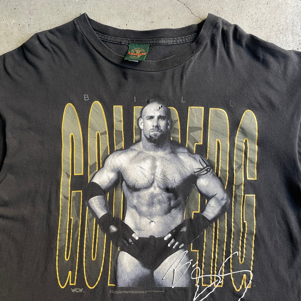 ビッグサイズ 90年代 USA製 WCW BILL GOLDBERG プロレスラー プリント 