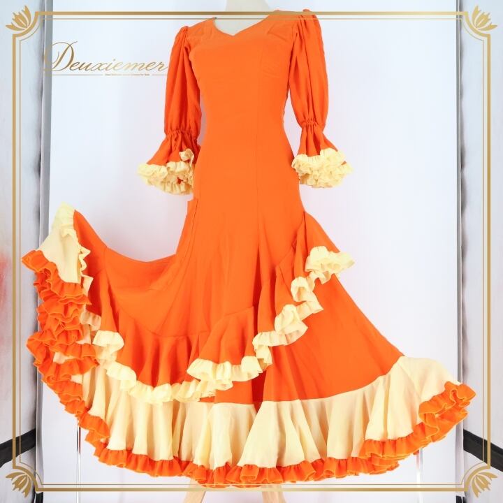 フラダンス衣装】ブラック NOANOA ワンピース ドレス タヒチアン 緑 黒