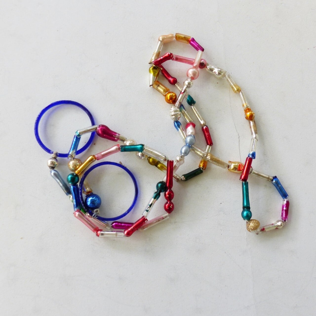 Gablonz クリスマスガーランド ガラスビーズオーナメント チェコ