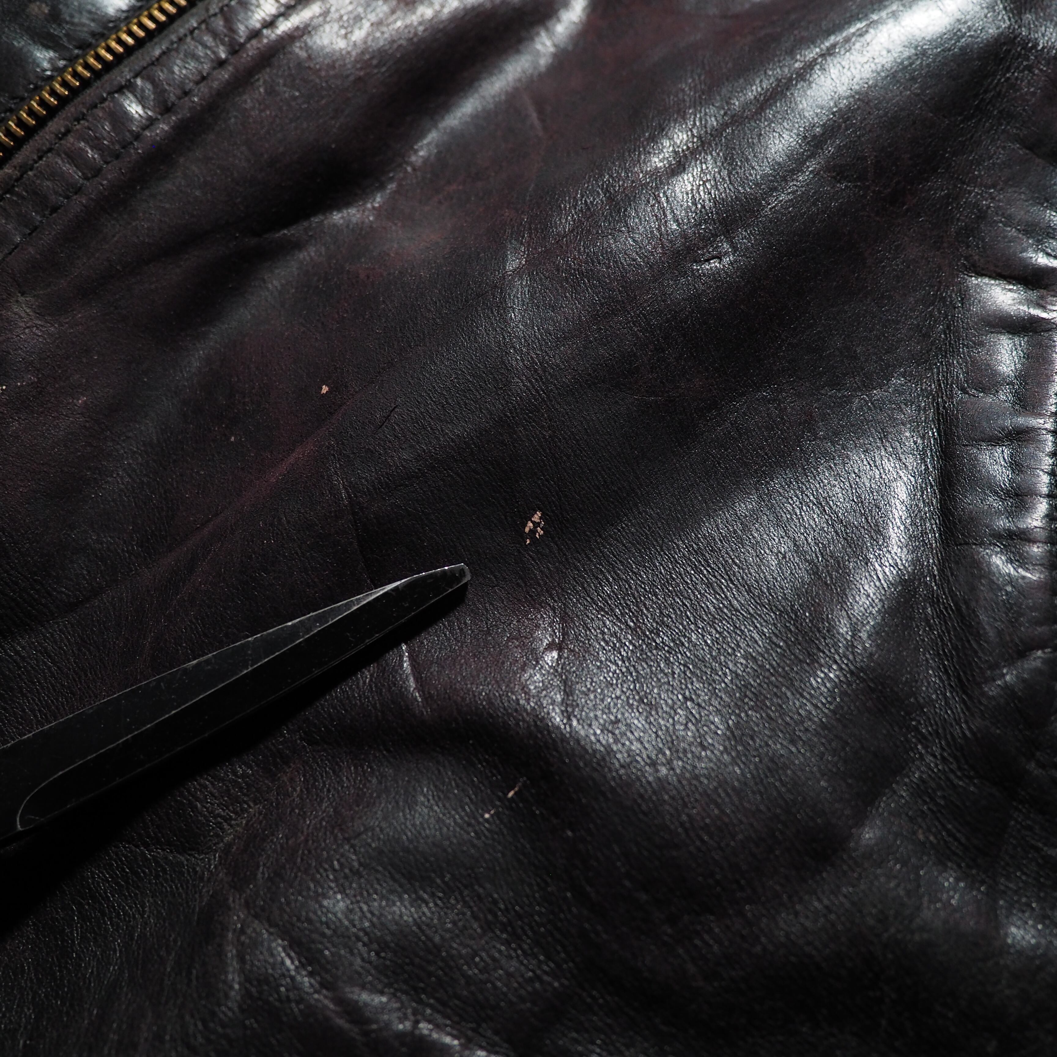 " Handmade " Beautiful aging Special vintage leather jacket