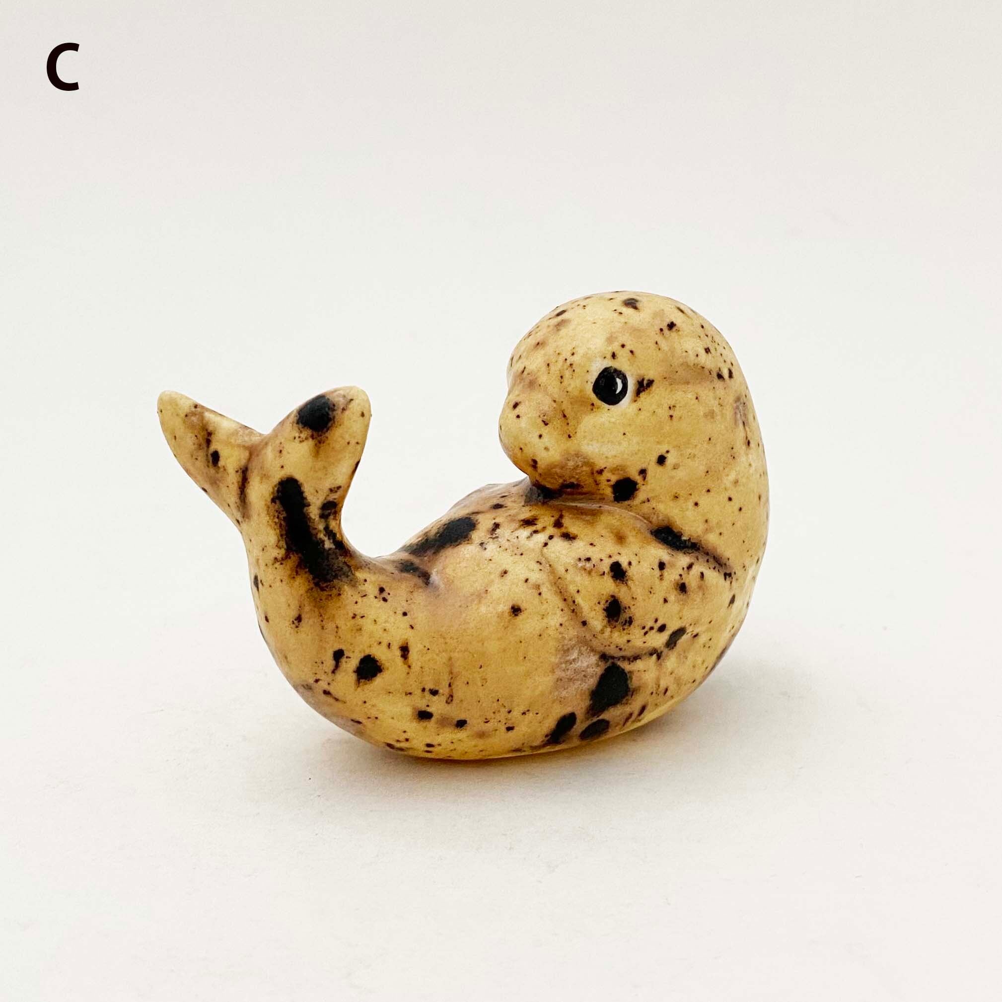 陶器のアザラシ(アラスカ土産)