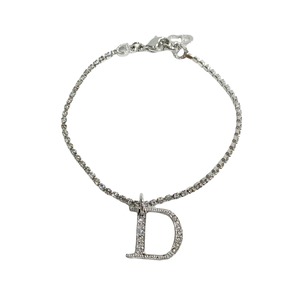 Christian Dior ディオール ラインストーン ブレスレット シルバー アクセサリー 8073-202207