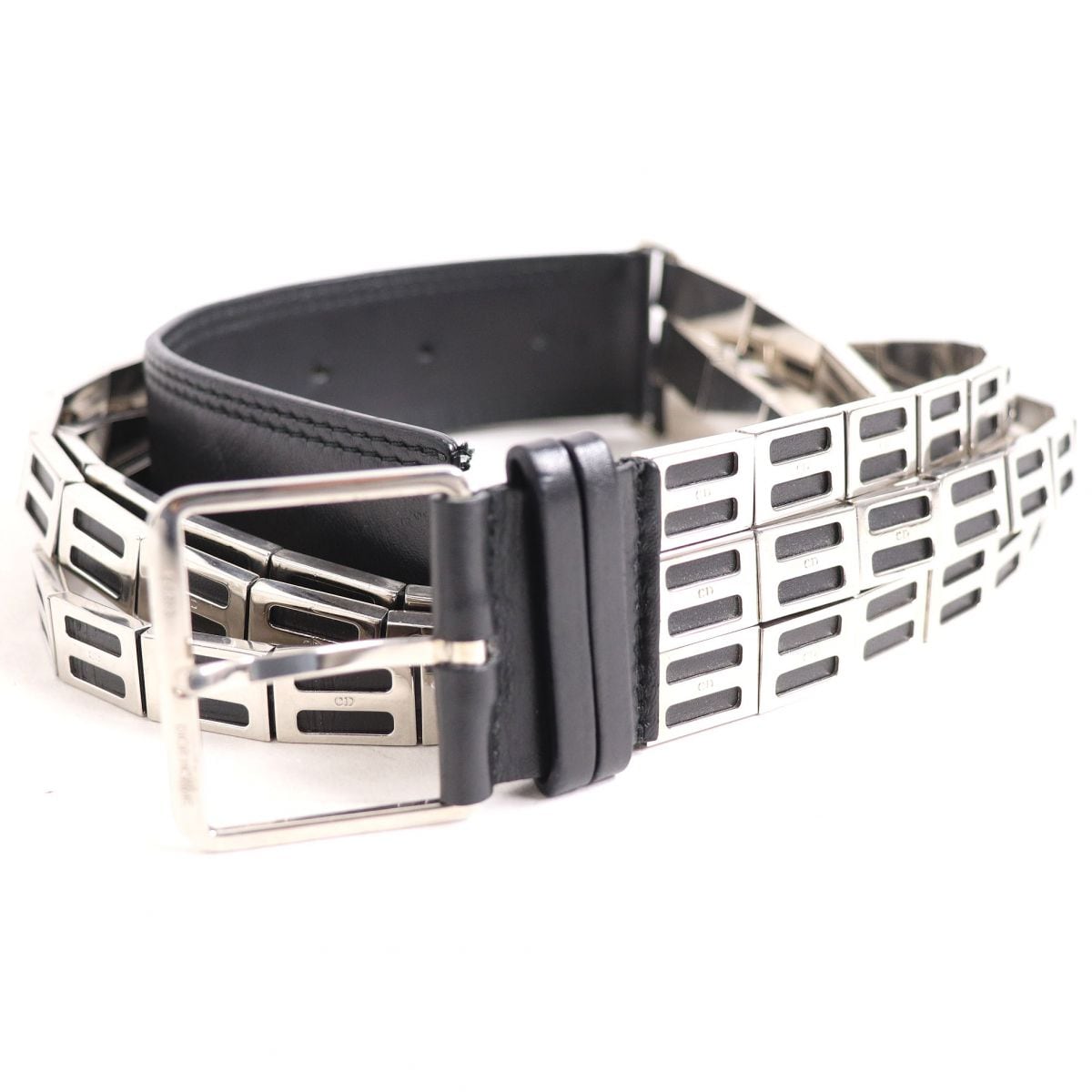 良品□Dior HOMME/ディオールオム エディ期 3連 メタル×レザー 良品□Dior HOMME/ディオールオム エディ期 3連 メタル×レザー