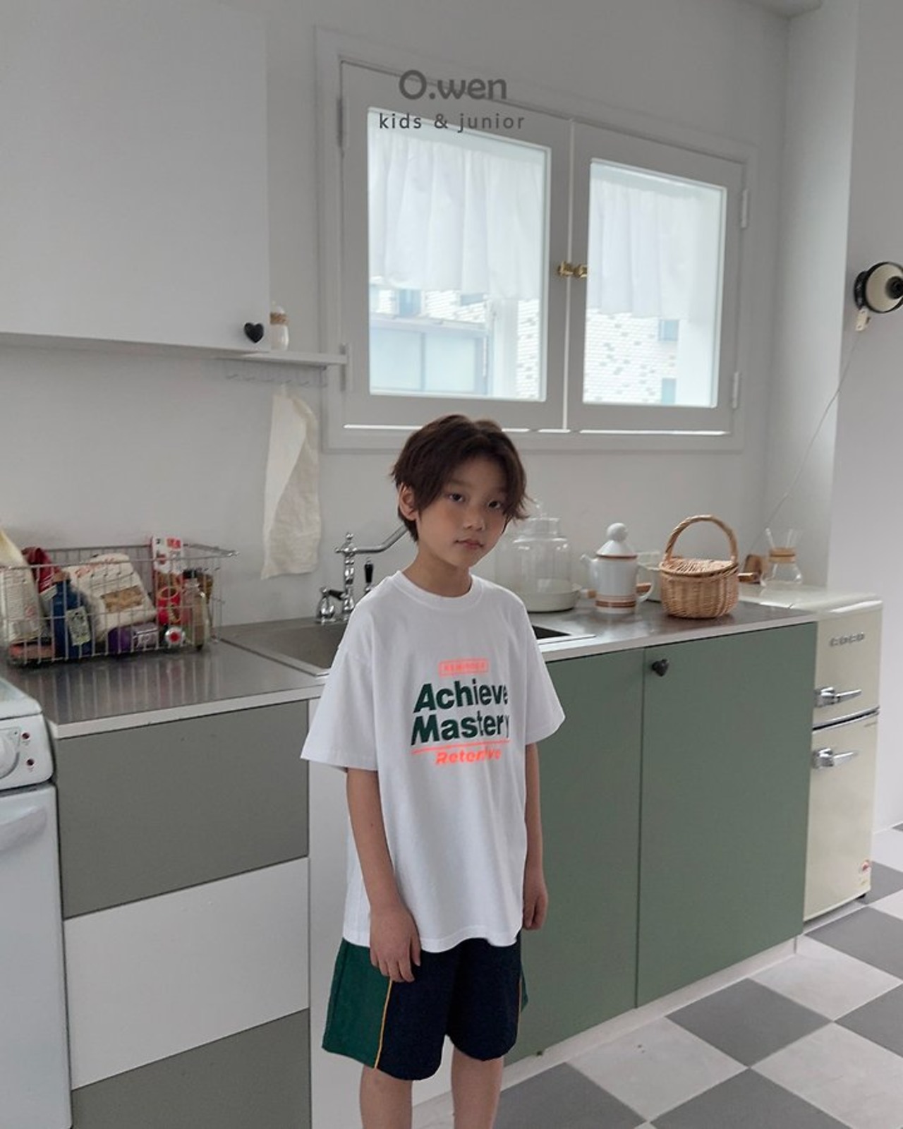 [O.wen] Reminder Short sleeve T-shirt (JS/JM/JL/JXL) / [오웬] 리마인더반팔티 (JS/JM/JL/JXL)