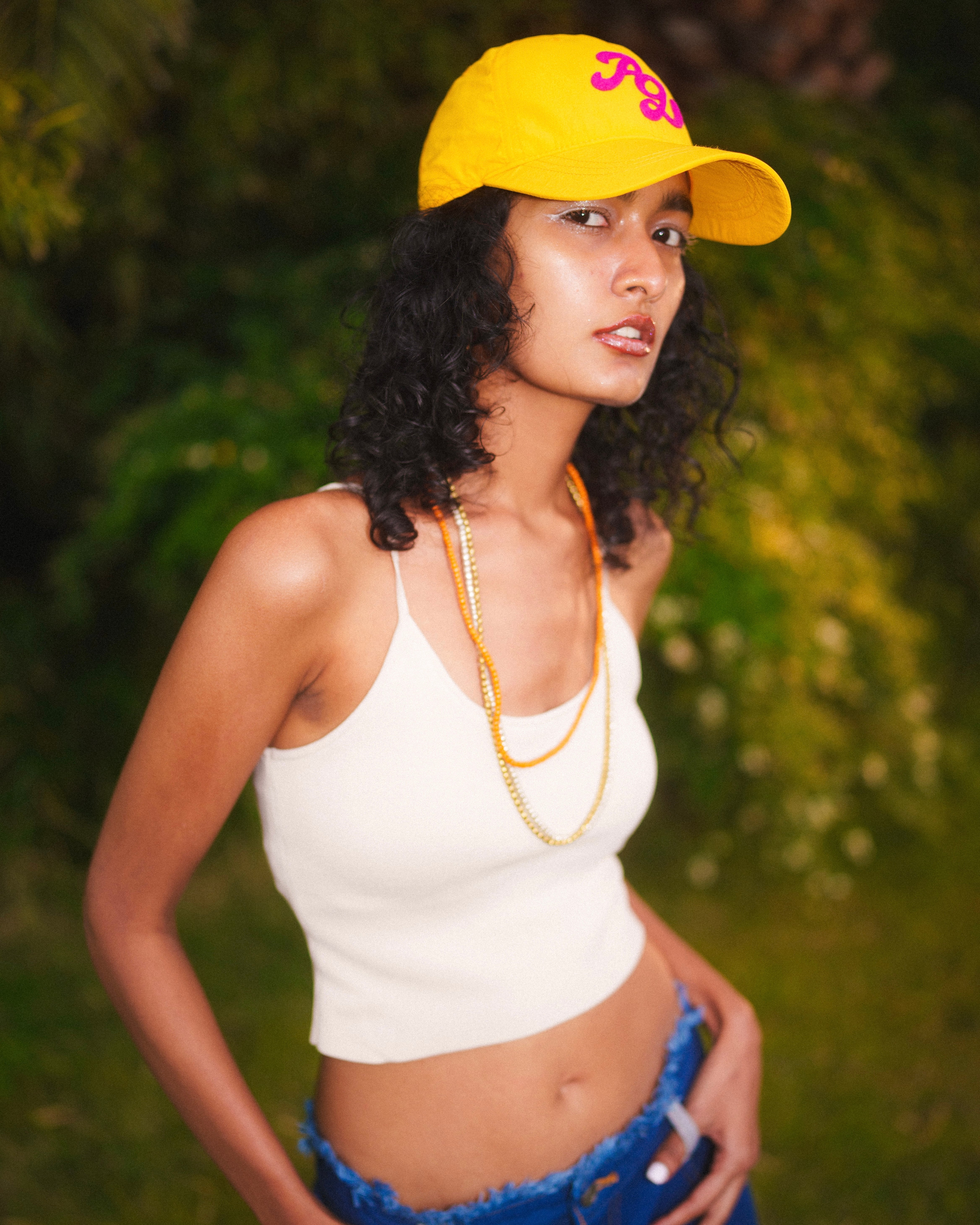 残り2点|2WAYミラノリブブラキャミソール|ホワイトムスク