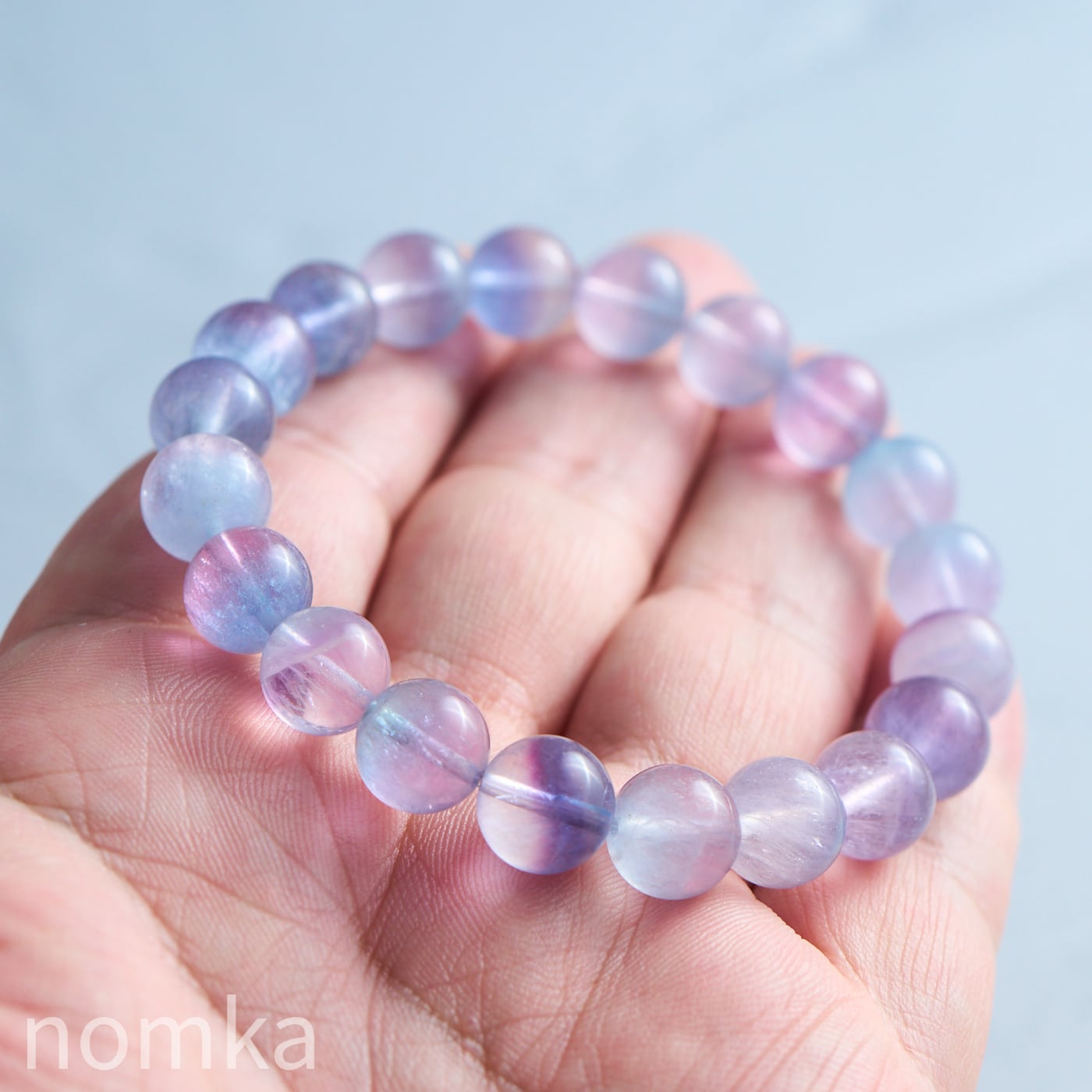 ・サゲニティックキャンディフローライト 【10mm /高品質/中国 湖南省産】 一連ブレスレット nbra-0097