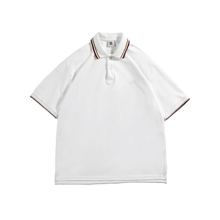 ★RETRO BASIC EMBROIDERY POLO SHIRT　　　A0667