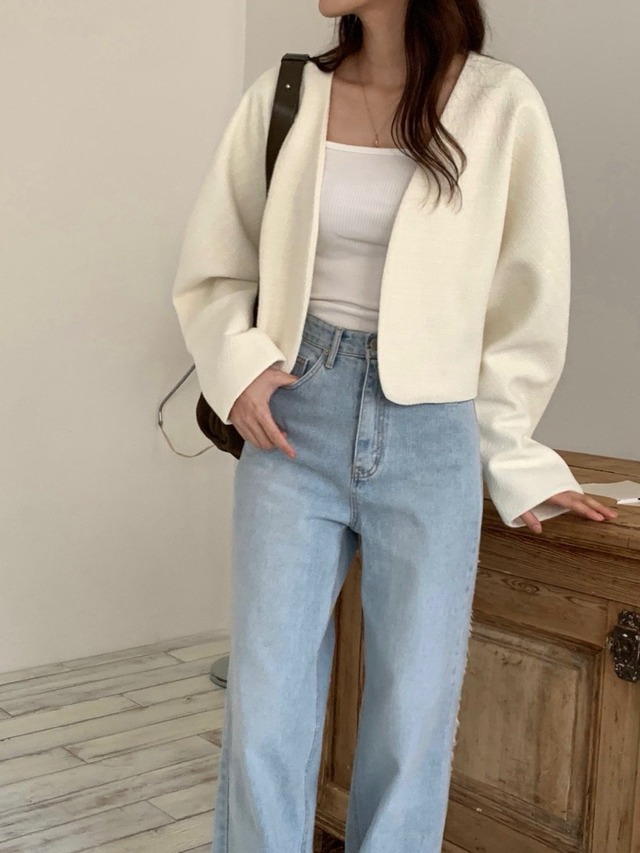 【restock】tweed bolero jacket