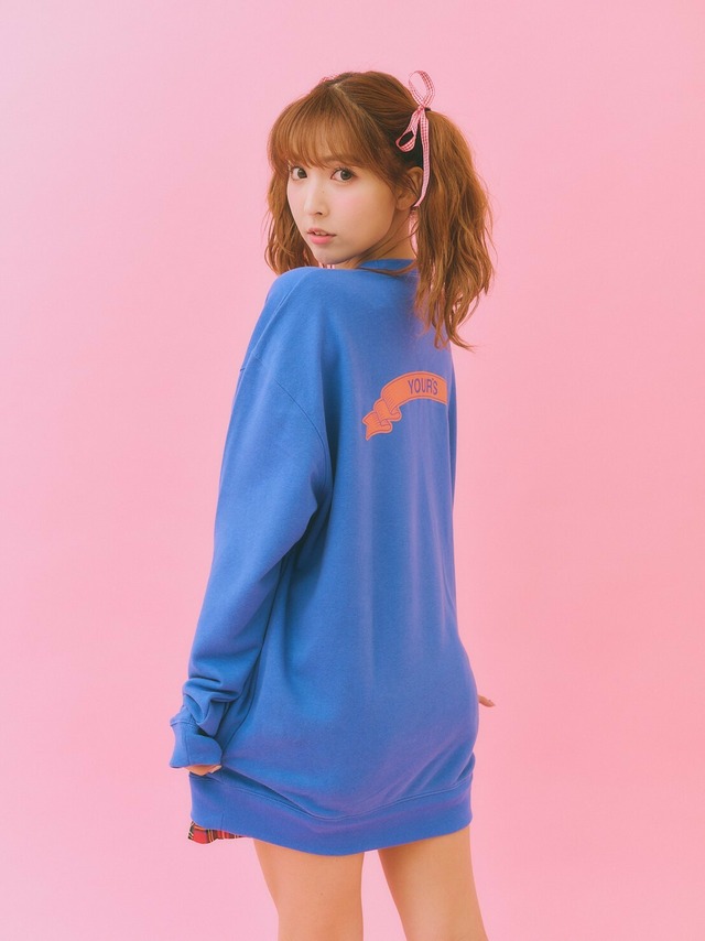 YOURS ICE CREAM SWEAT PULLOVER / BLUE