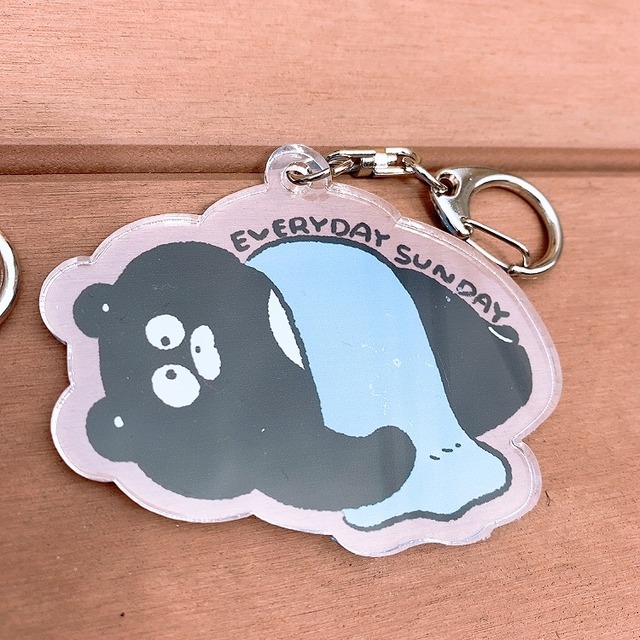 くまのまーくんキーホルダー（ガラスカラー）