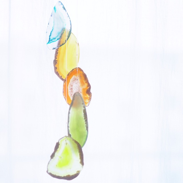 Orange Sherbet 02 - アゲートヒーリングチャイム / Agate Sun Catcher Wind Chime 749