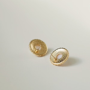 Pearl round earrings T6094