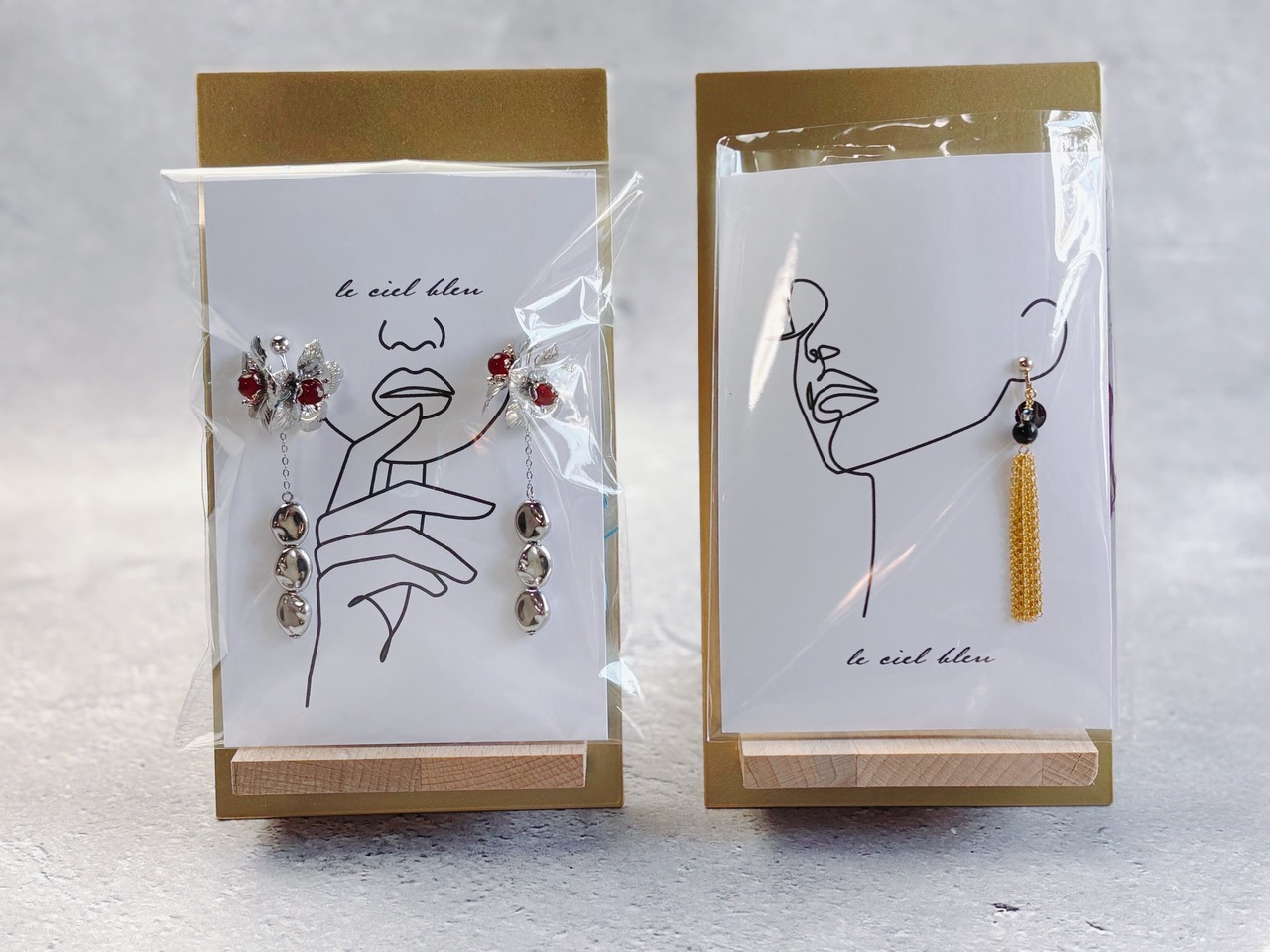 超ロング天然石アクセサリー ラブラドライト ゴールド/シルバー