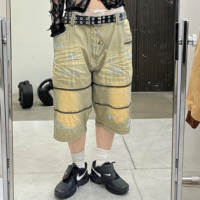 HIPHOP USED ハーフデニムパンツ