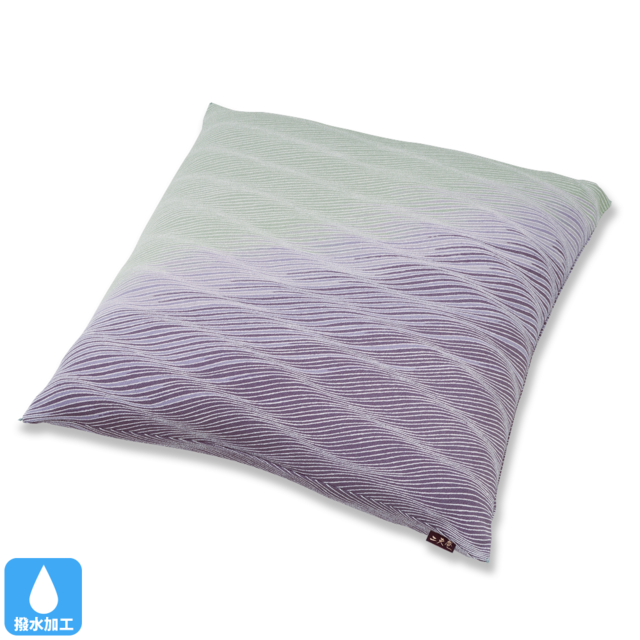 ちりめん　座布団（カバーのみ）さざ波　GR（グリーン）65×69