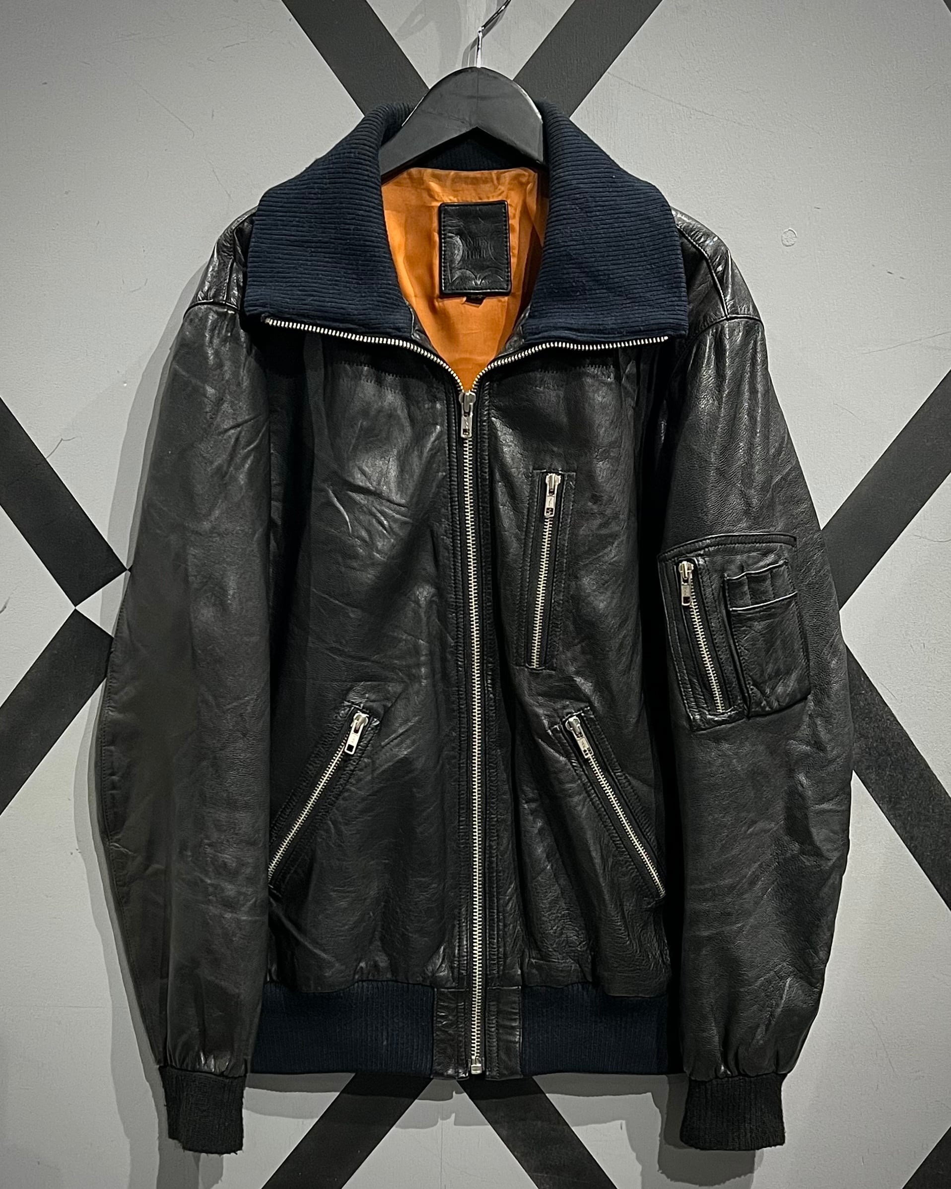 X VINTAGE】German Army Vintage Leather Flight Jacket | Caka(カカ