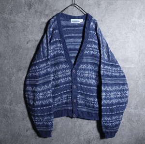 Border design oversized cardigan