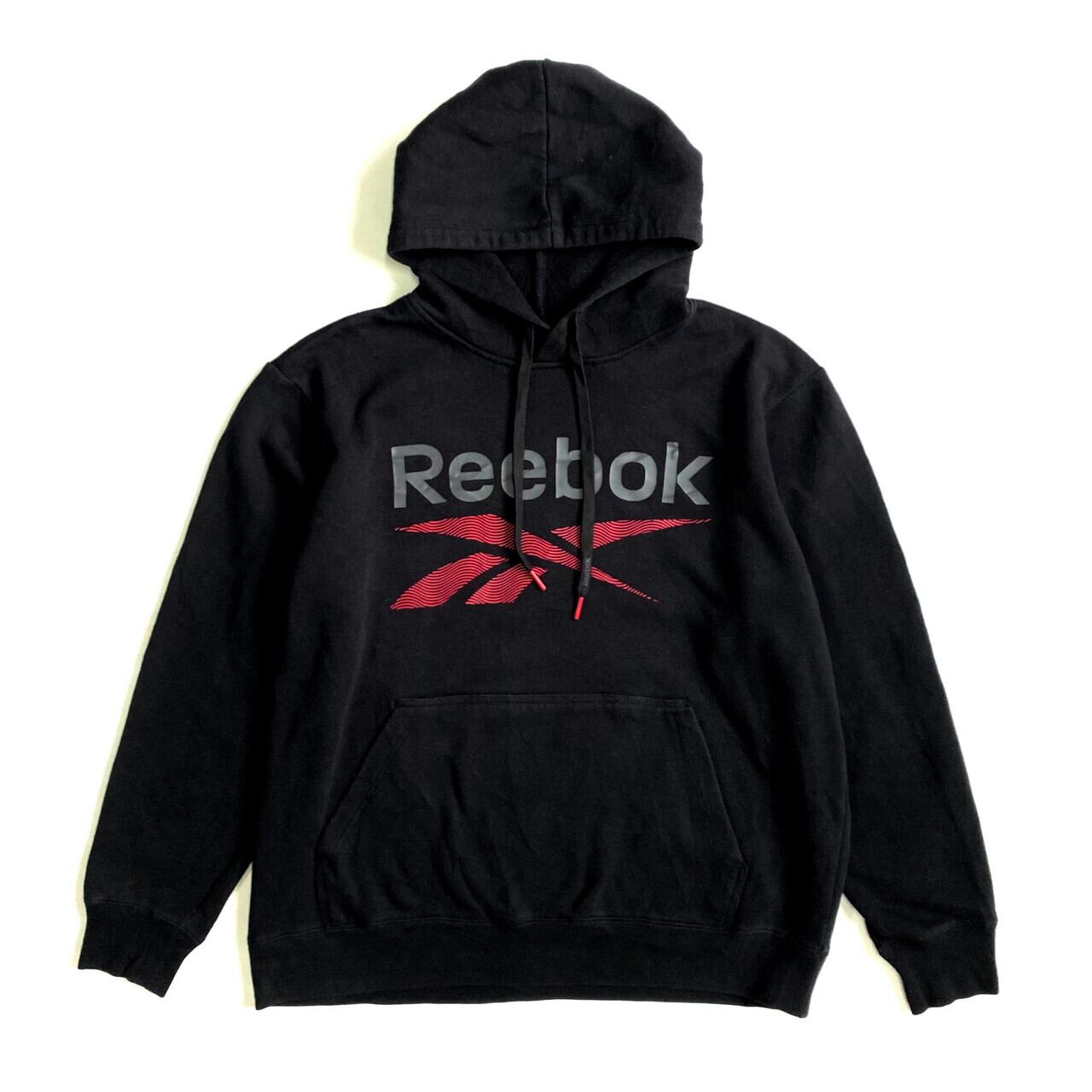 Reebok リーボック ロゴ フロントロゴプリント プルオーバーパーカー ...