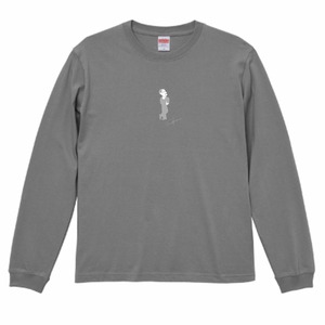 5.6oz 長袖Tシャツ（ストーングレー）