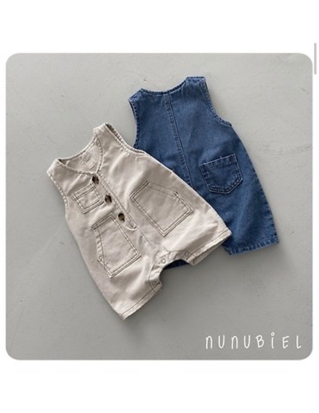 [nunubiel-baby] denim romper