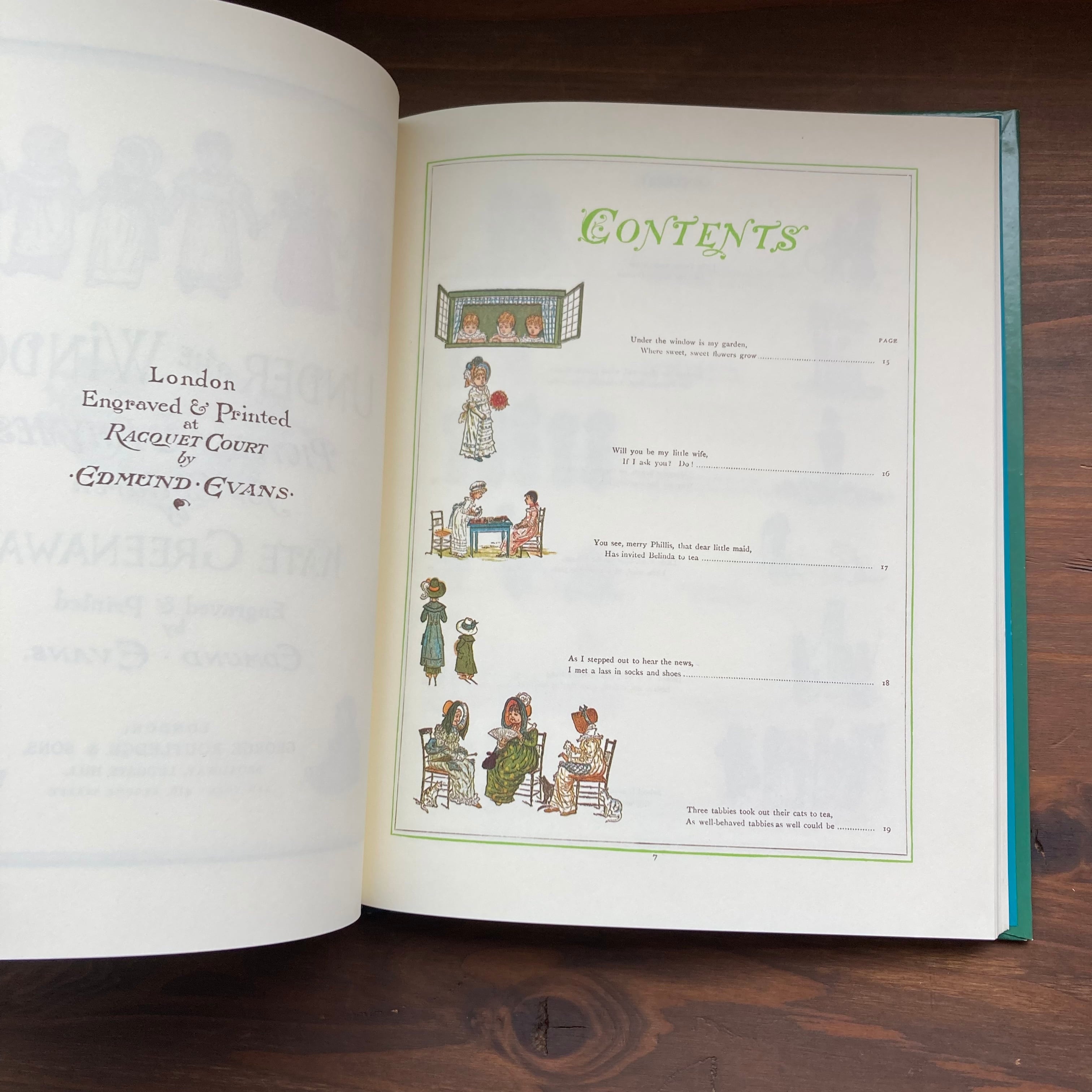 UNDER THE WINDOW By Kate Greenaway