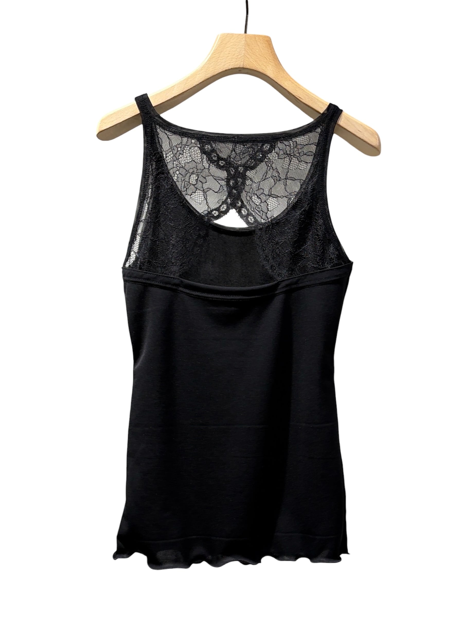 26SS】AKIKOAOKI アキコアオキ / レースタンクトップ / Back lace tank
