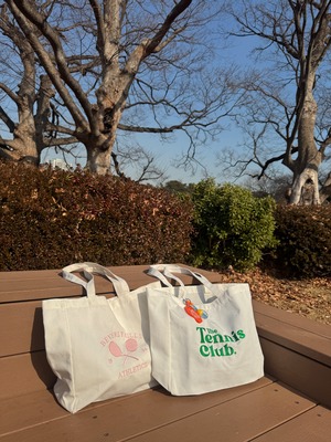 Racket logo Tote bag (pink)