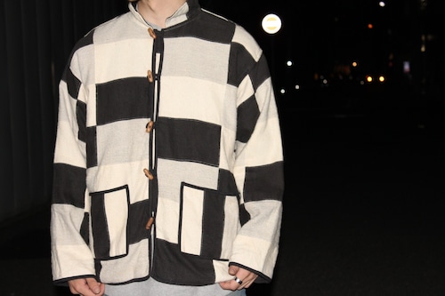 90s Block Pattern Native Jacket Nepal製