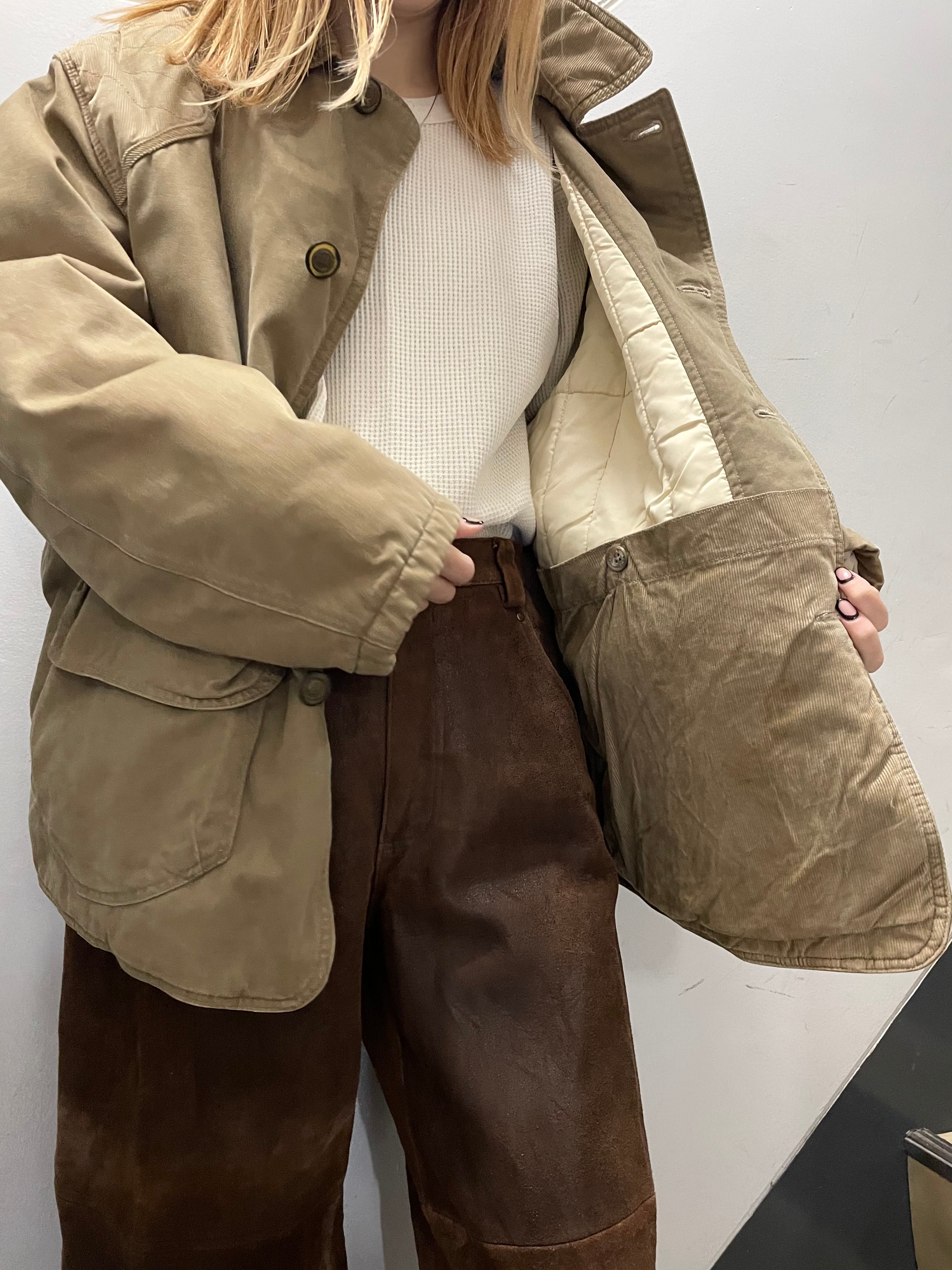 90's ARMANI JEANS 中綿ハンティングジャケット | 古着屋 Boogie