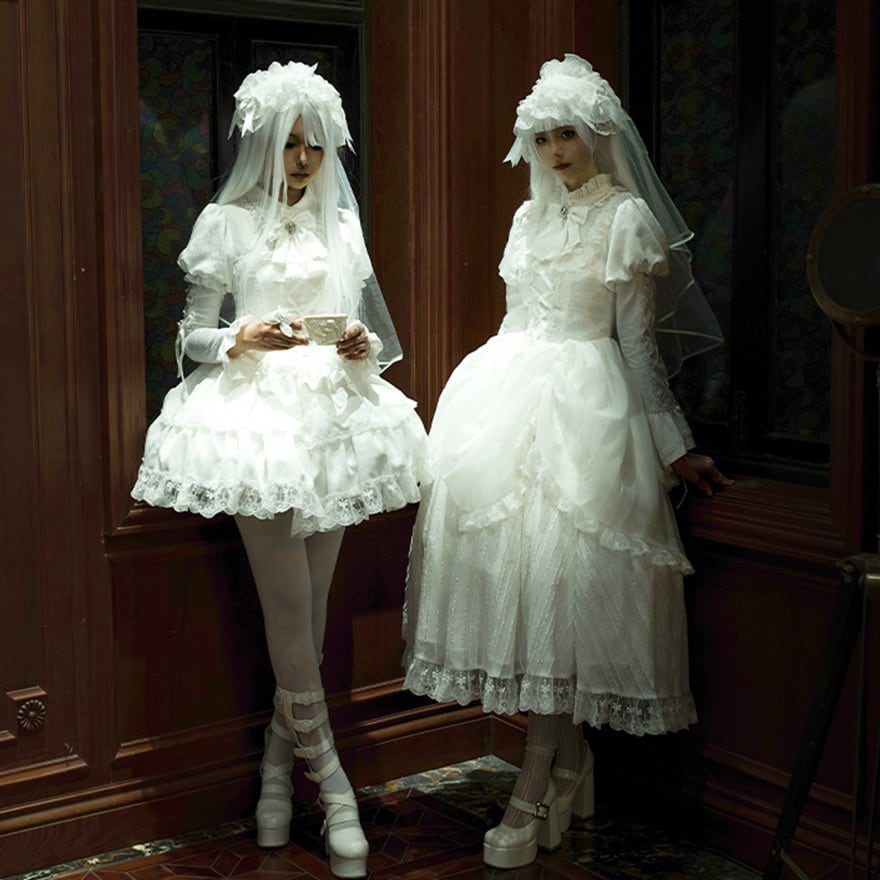 クラシカル ロリィタ 4点 セットアップ ロングスカート PUJIオリジナル 控えめ