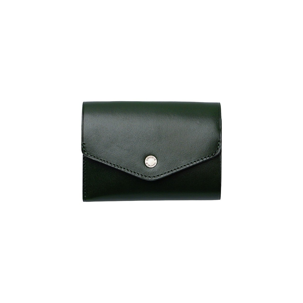 ORIONIS ブラックミニ財布(Compact Trifold Wallet) Compact Trifold Wallet Button | ORIONIS