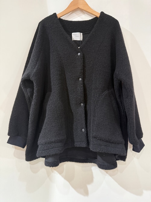 sabbatum・サバタム/ラグランｖネックジャケット　　　ブラック