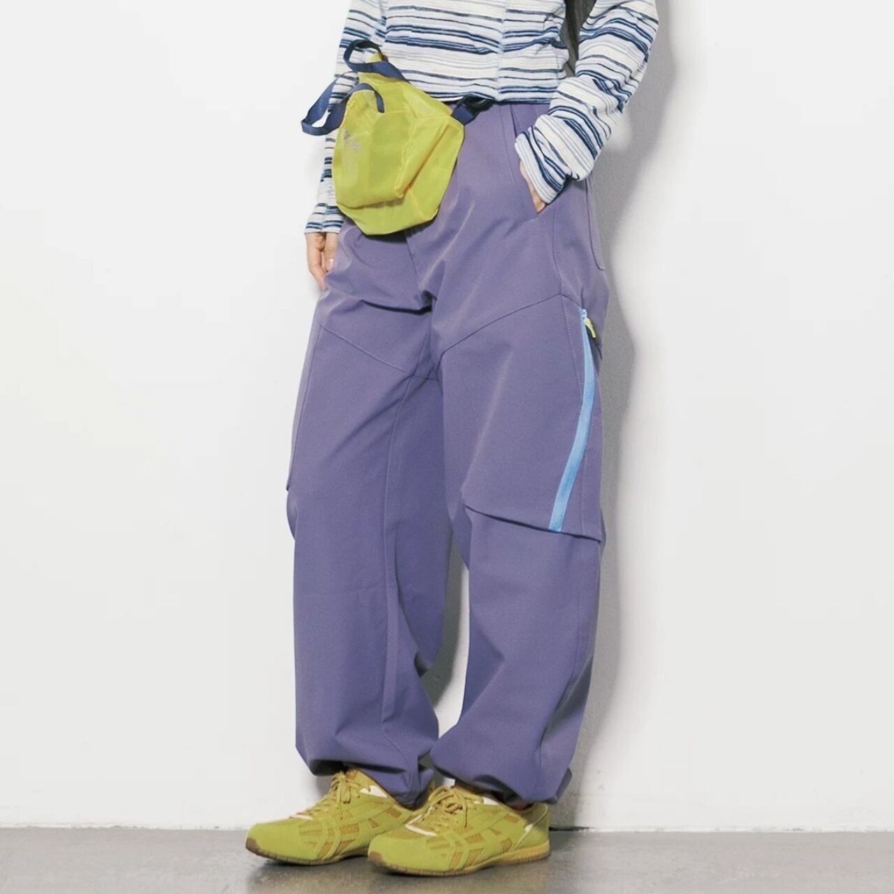 カラーラインアタッチドテックワイドパンツ C01450