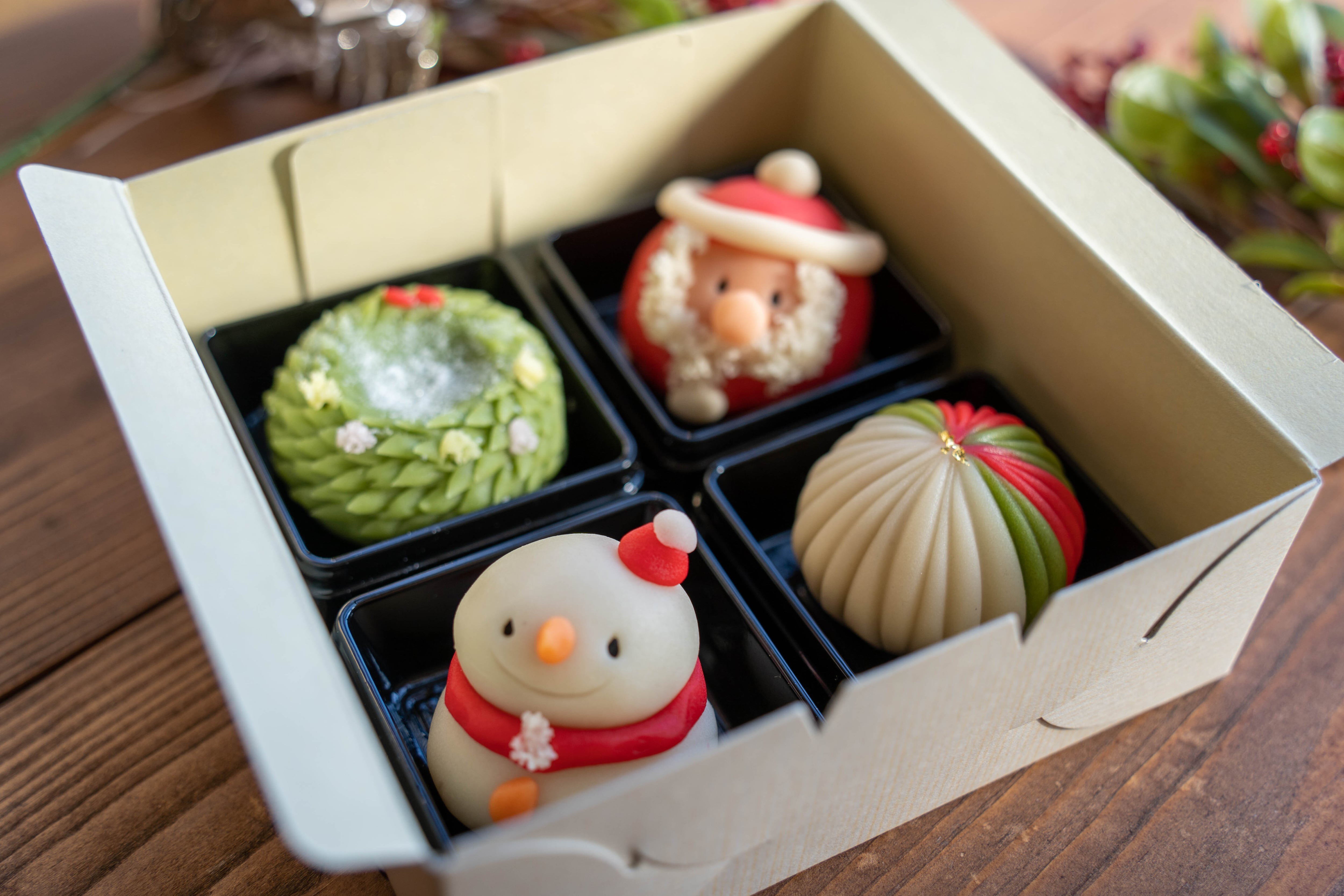 季節限定】上生菓子「クリスマス」4個入 | くわざわ