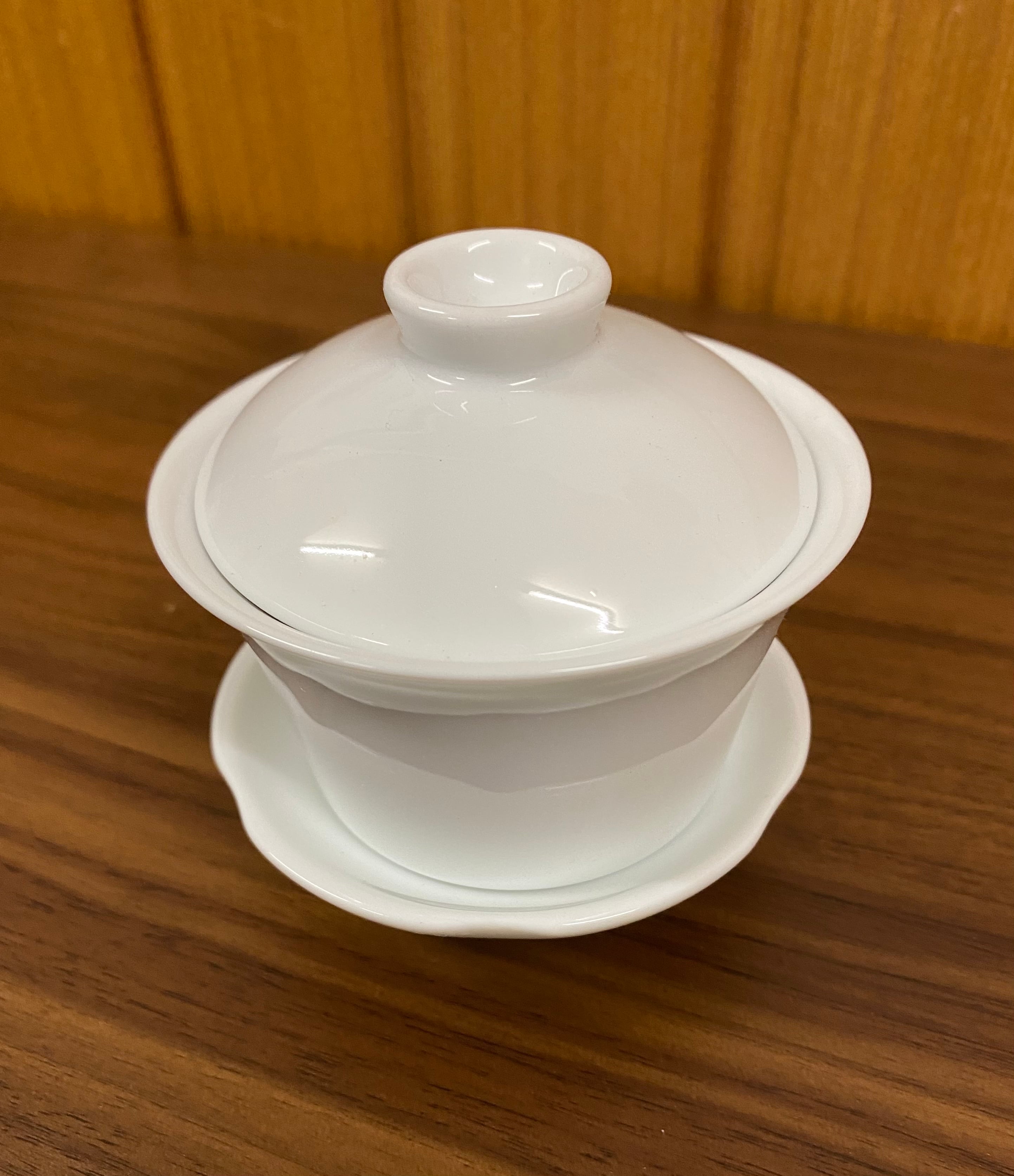 中国 定窯 白磁 杯 杯台 一對 在銘 D 7267E