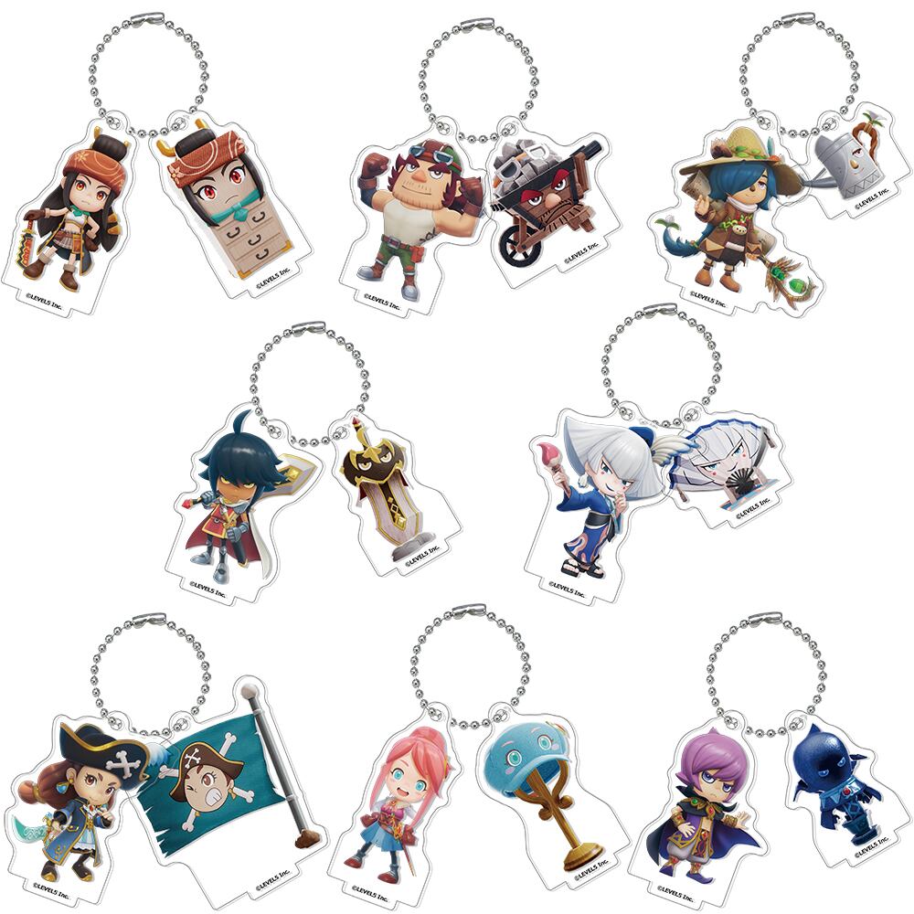 ファンタジーライフi グルグルの竜と時をぬすむ少女 仲間キャラクタートレーディングアクリル2連キーホルダースタンド Vol.1