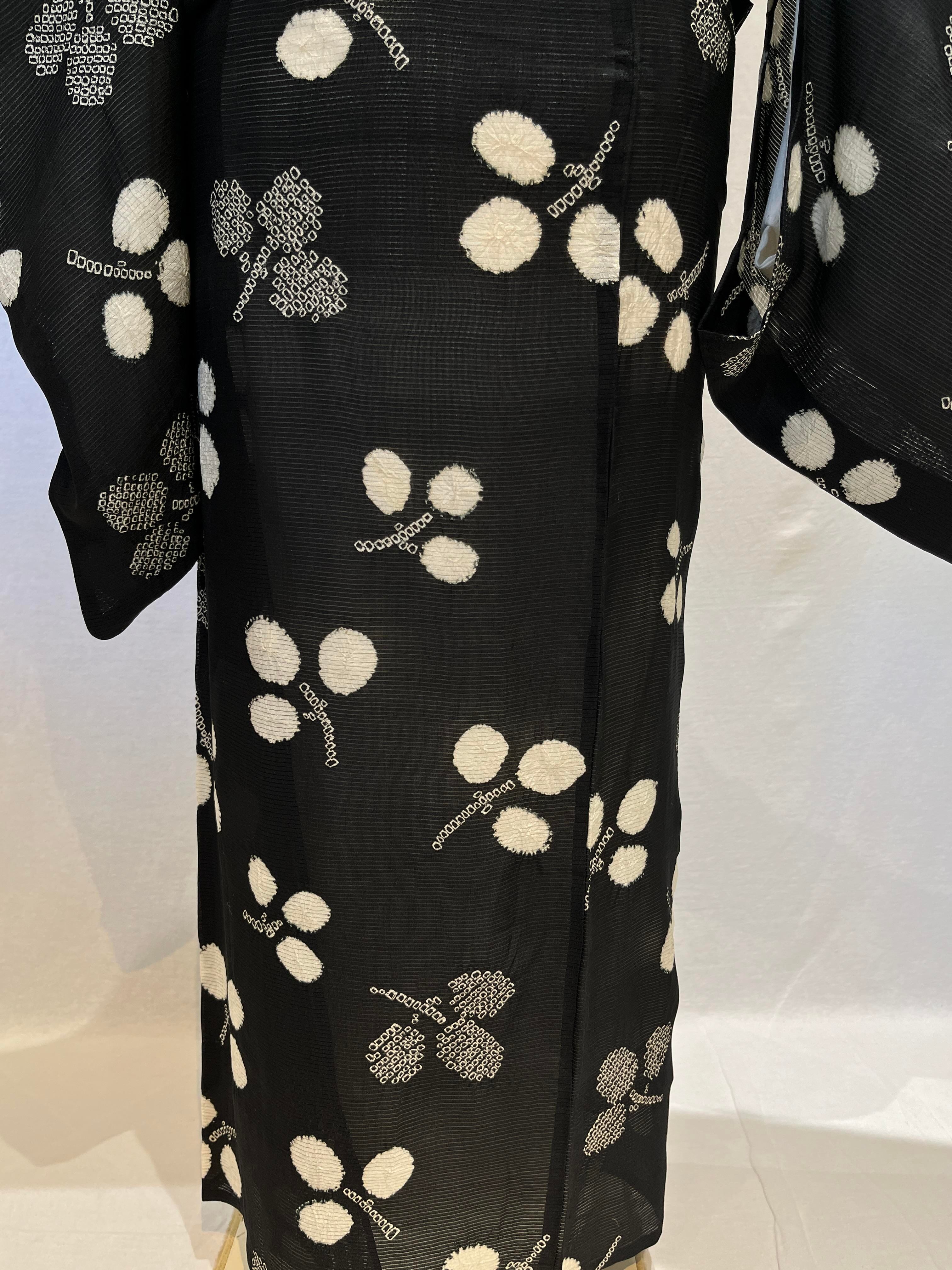 2182 アンティーク 夏用 絽 小紋 Antique Ro Komon Kimono for summer | リサイクル着物ショップ La遇  Used Kimono Shop Lagu powered by BASE