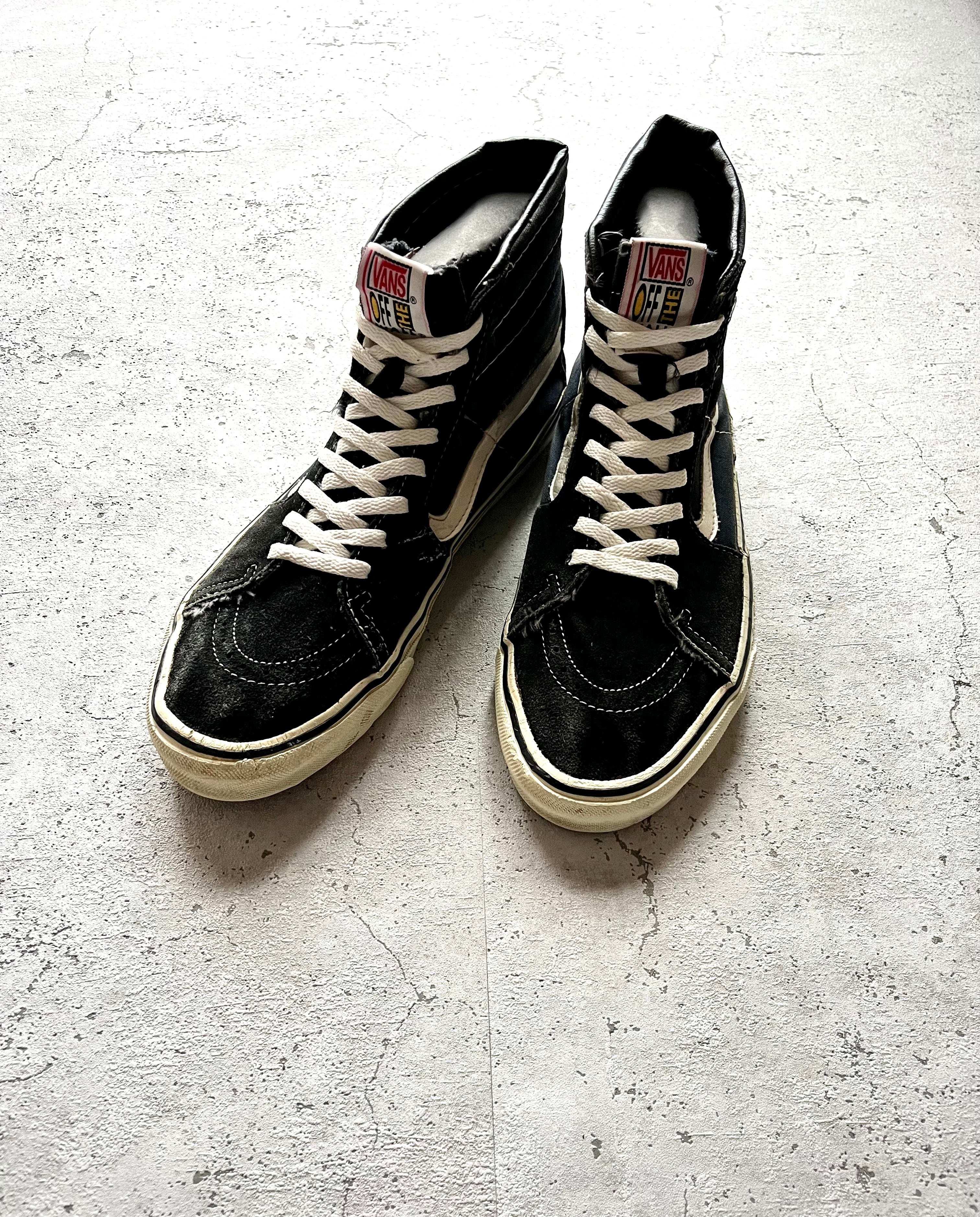 90s USA製 VANS SK-8 HI HI-TOP BLACK OLD VINTAGE アメリカ製 バンズ