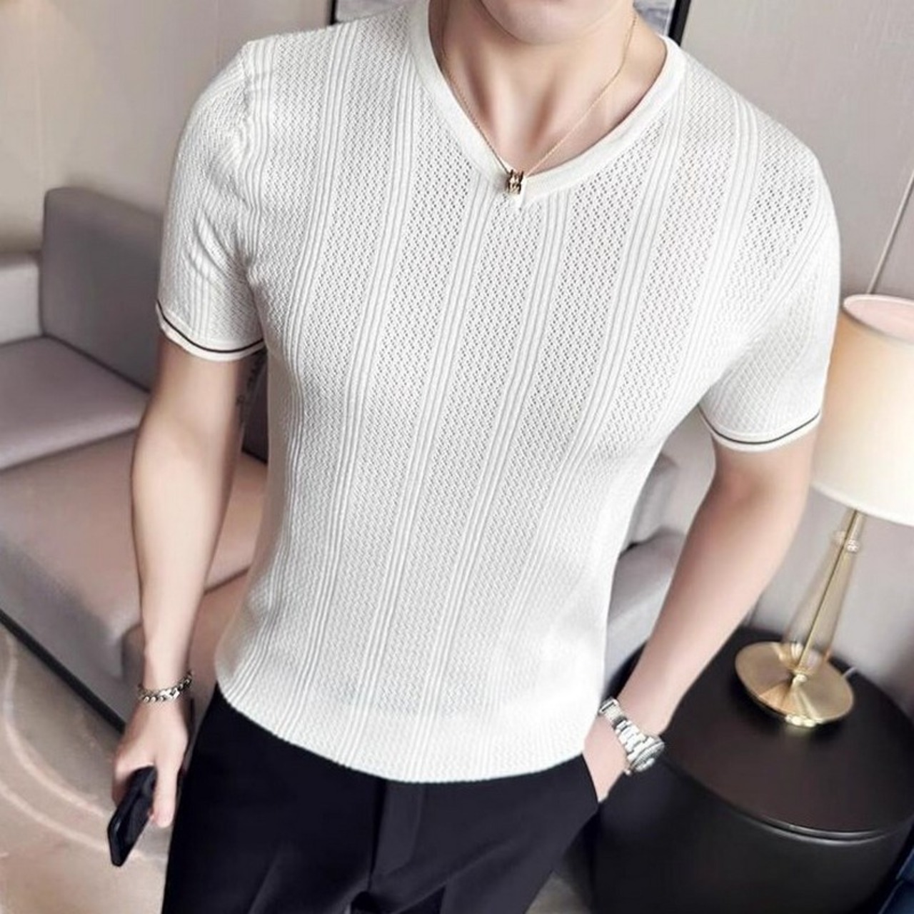 high end business slim tops 00127