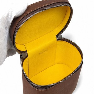 ★幻のレア・黄箱時代・新品未使用★ ジョンロブ　トラベルケース　ダブルジップ　オールレザー　TOBACCO　純正BOX付属