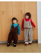 ハンス / Hans / ドット柄フリースパンツ / 韓国子供服 / キッズ / 26winter〖取寄〗*XXS~JS*