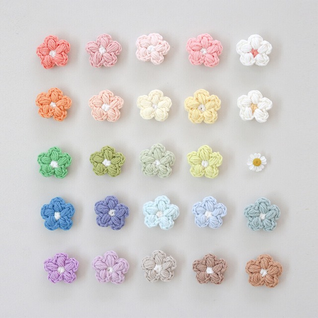 【予約】[near by us] flower hair pin (24 colors)